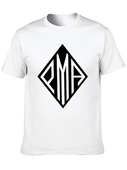 Black Tee with Geometric Graphic