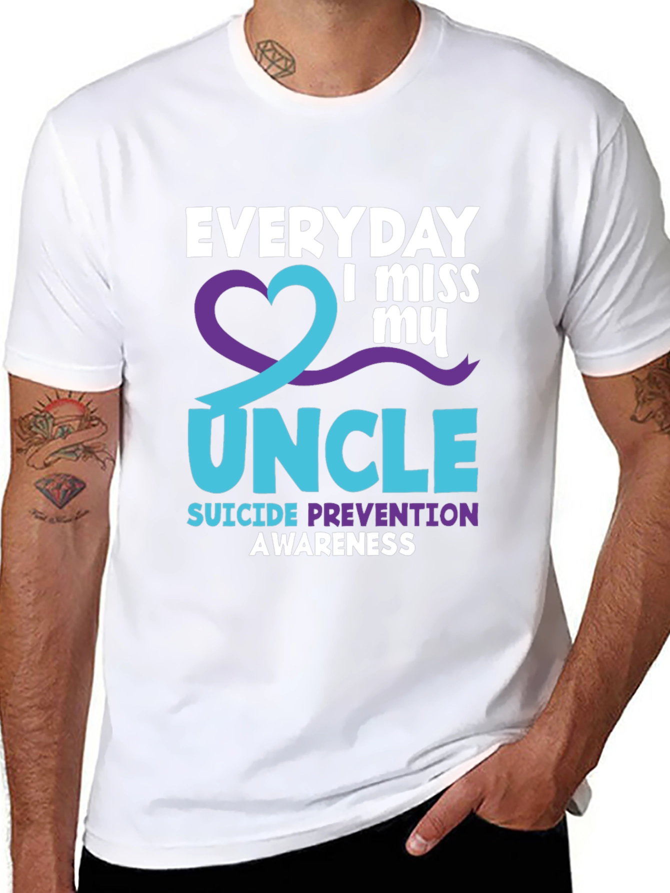 Everyday I Miss My Uncle Suicide Prevention Awareness T-Shirt