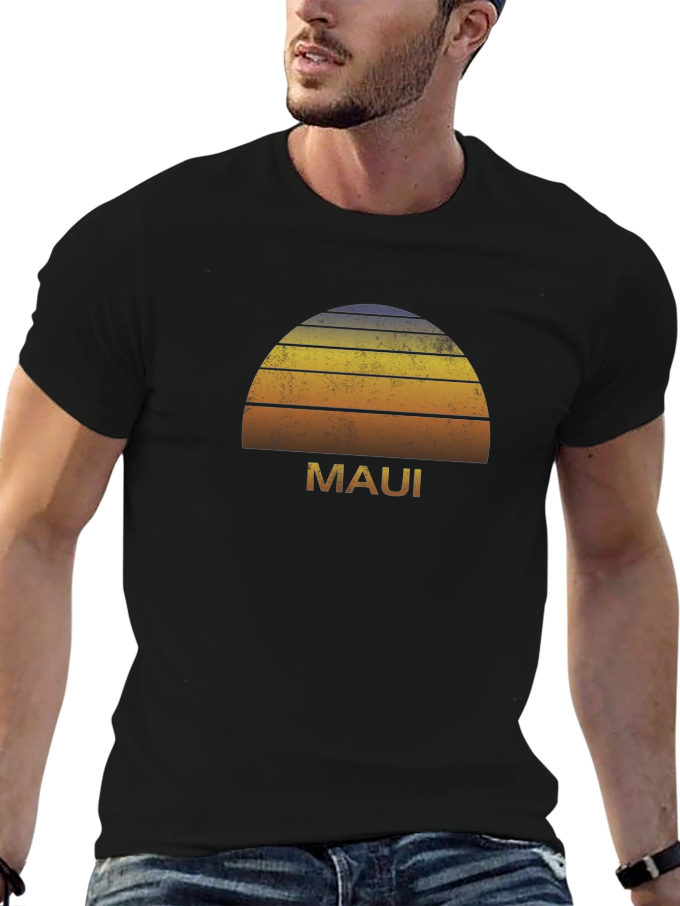 Maui Sunset Graphic Tee - Island Vibes