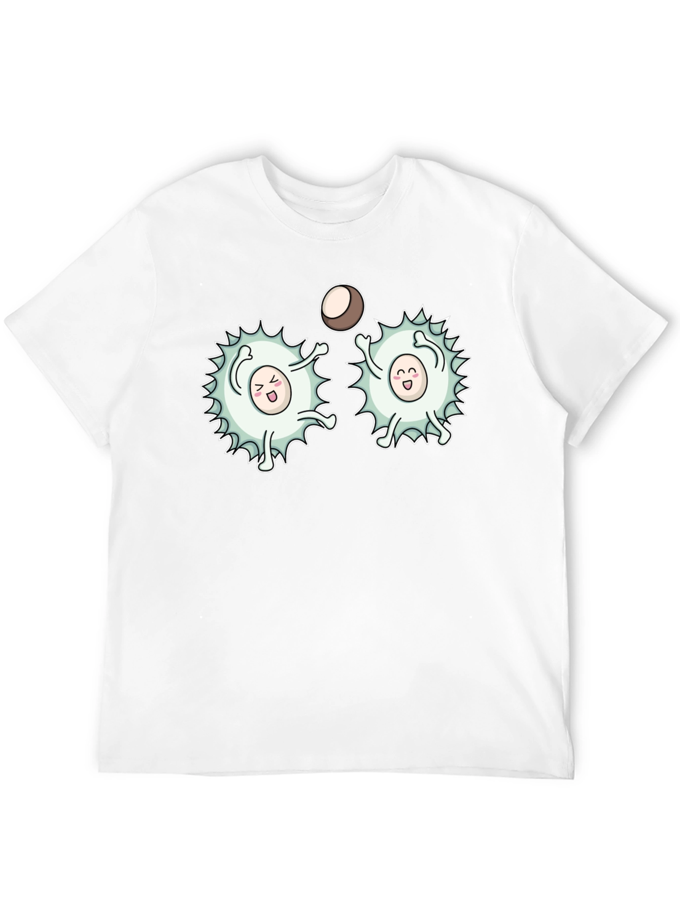 Funny White Blood Cells Playing Ball Black T-Shirt