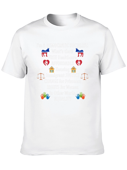Democratic Socialist T-Shirt Equality and Justice