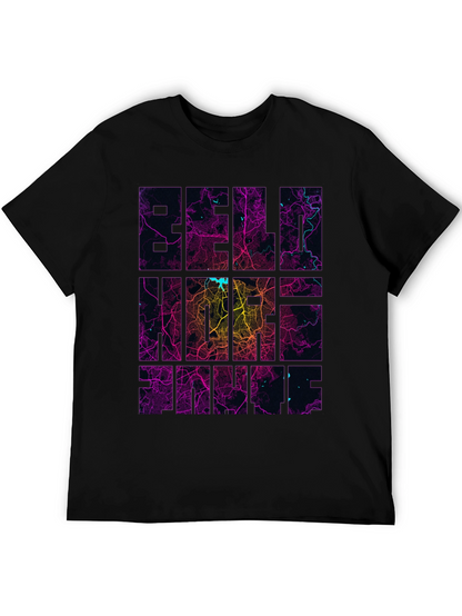 Berlin Neon Map Graphic Tee - Modern Streetwear