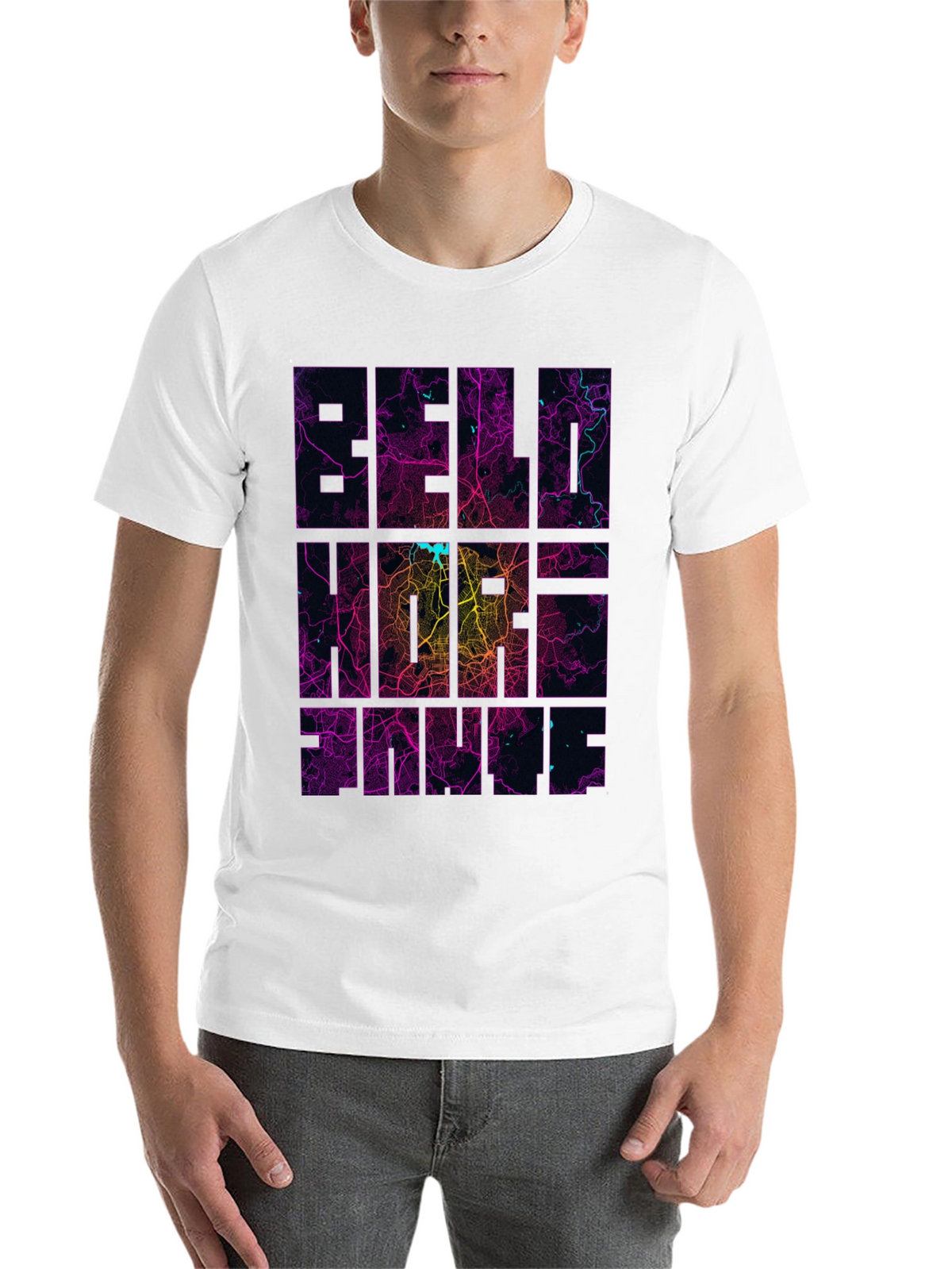 Berlin Neon Map Graphic Tee - Modern Streetwear