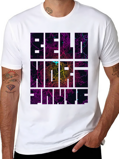 Berlin Neon Map Graphic Tee - Modern Streetwear