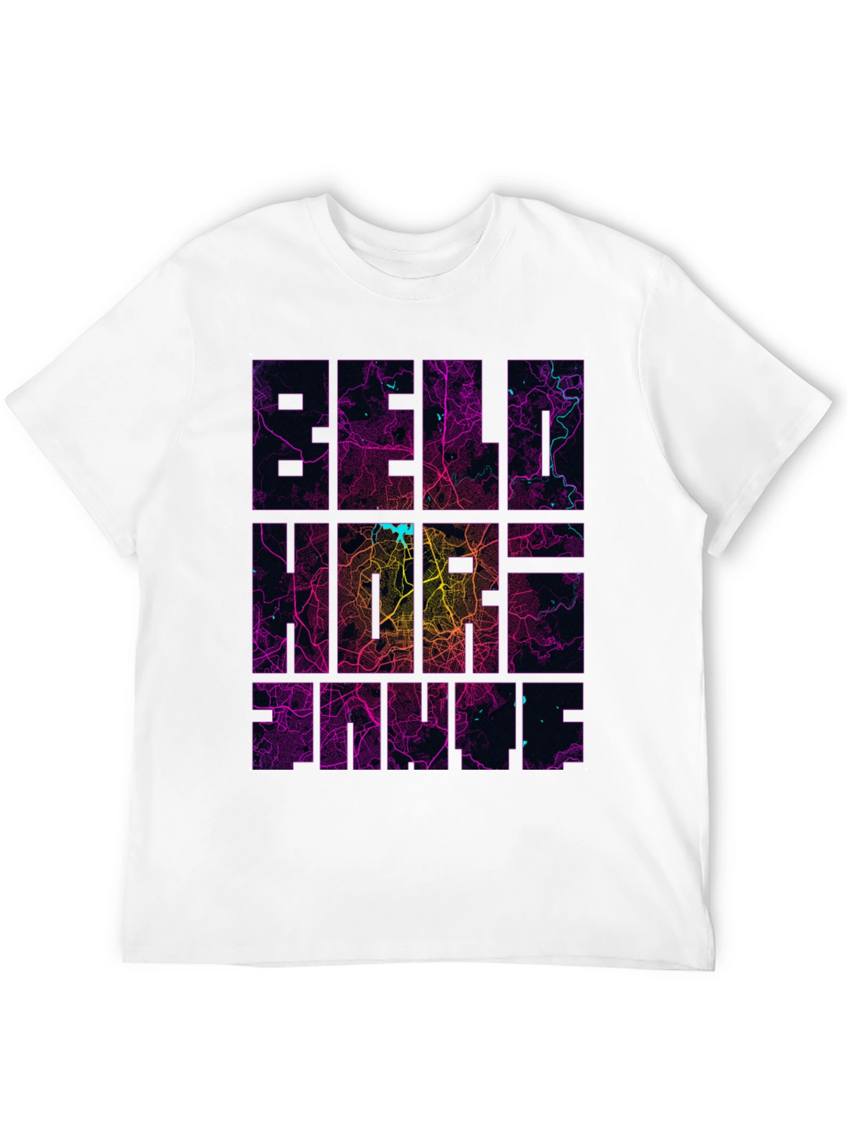 Berlin Neon Map Graphic Tee - Modern Streetwear