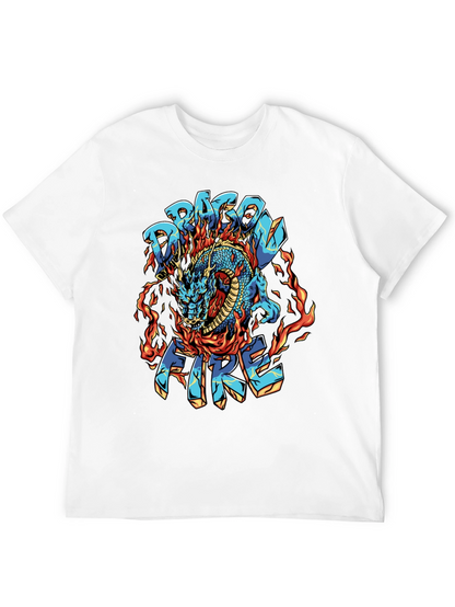 Dragon Fire Graphic Black T-Shirt
