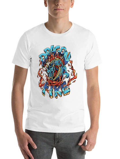 Dragon Fire Graphic Black T-Shirt