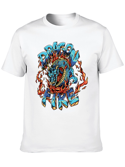 Dragon Fire Graphic Black T-Shirt