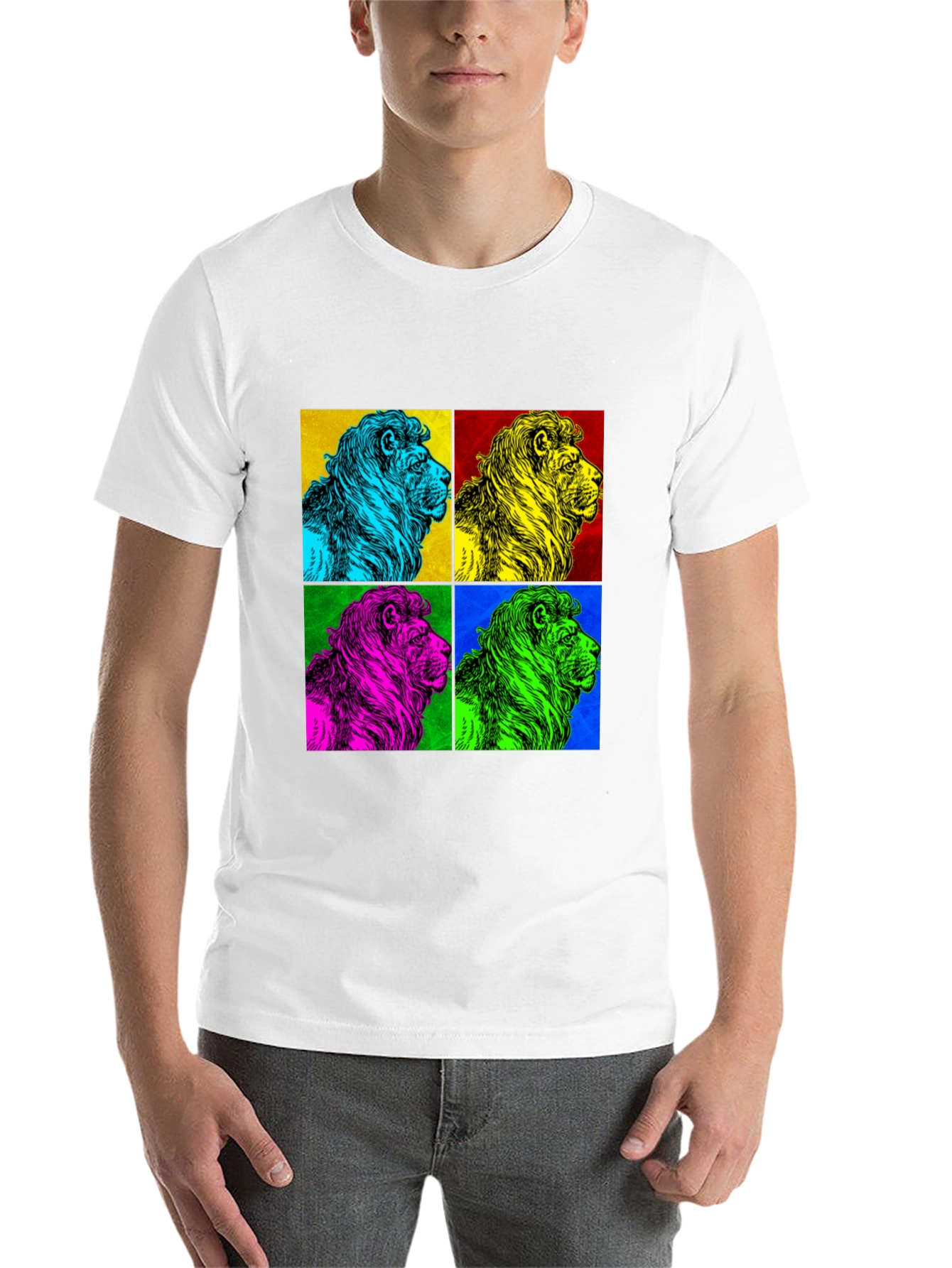 Pop Art Lion Graphic Tee