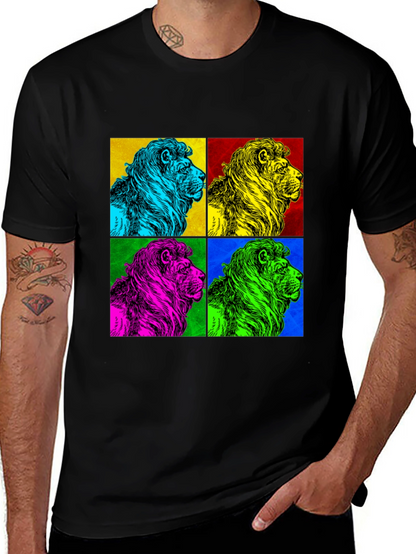 Pop Art Lion Graphic Tee