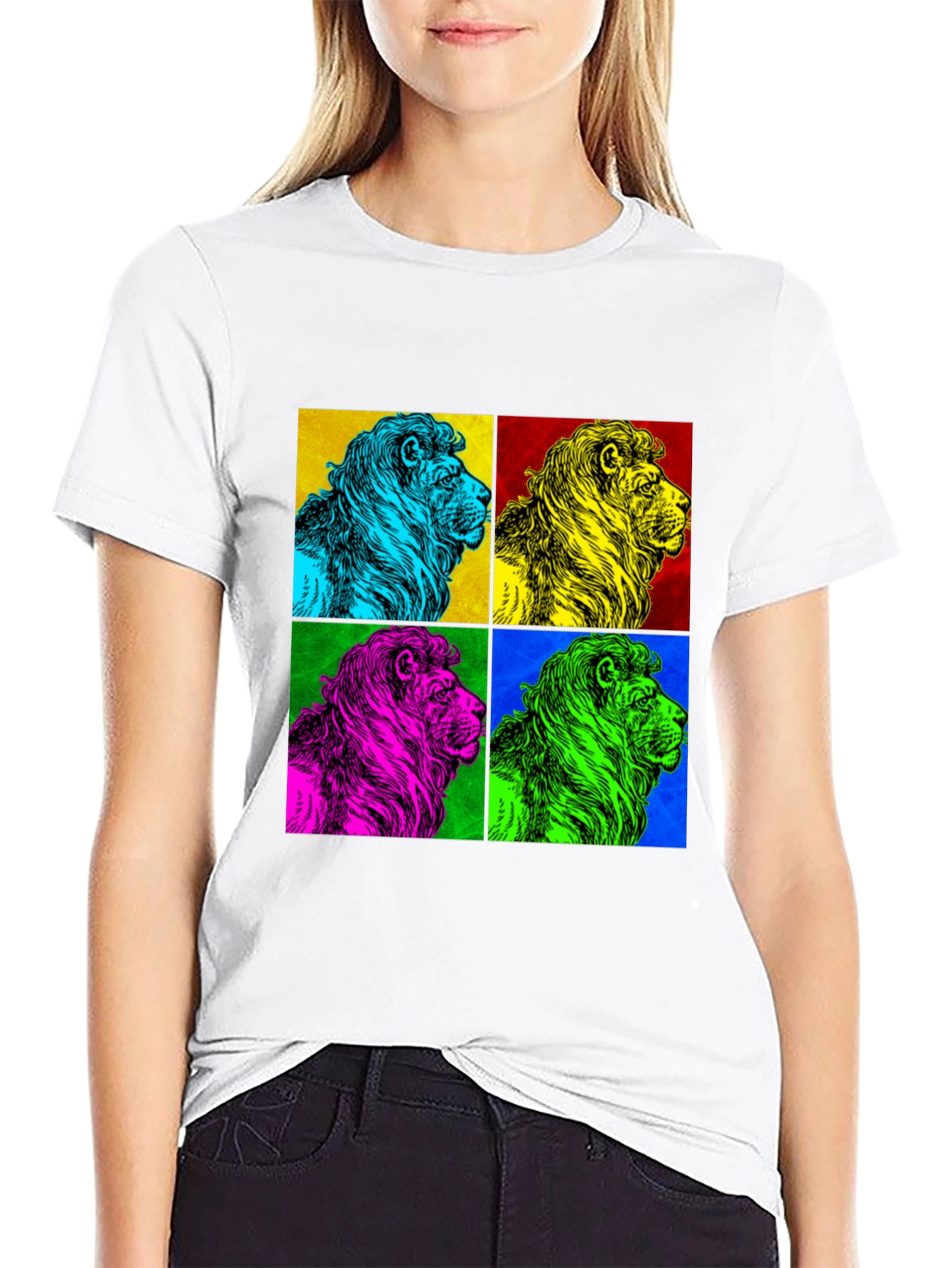 Pop Art Lion Graphic Tee