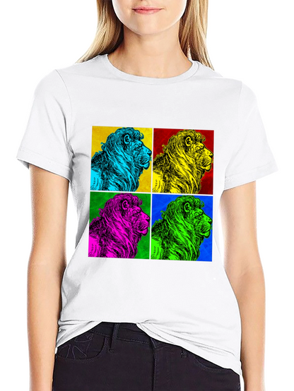 Pop Art Lion Graphic Tee