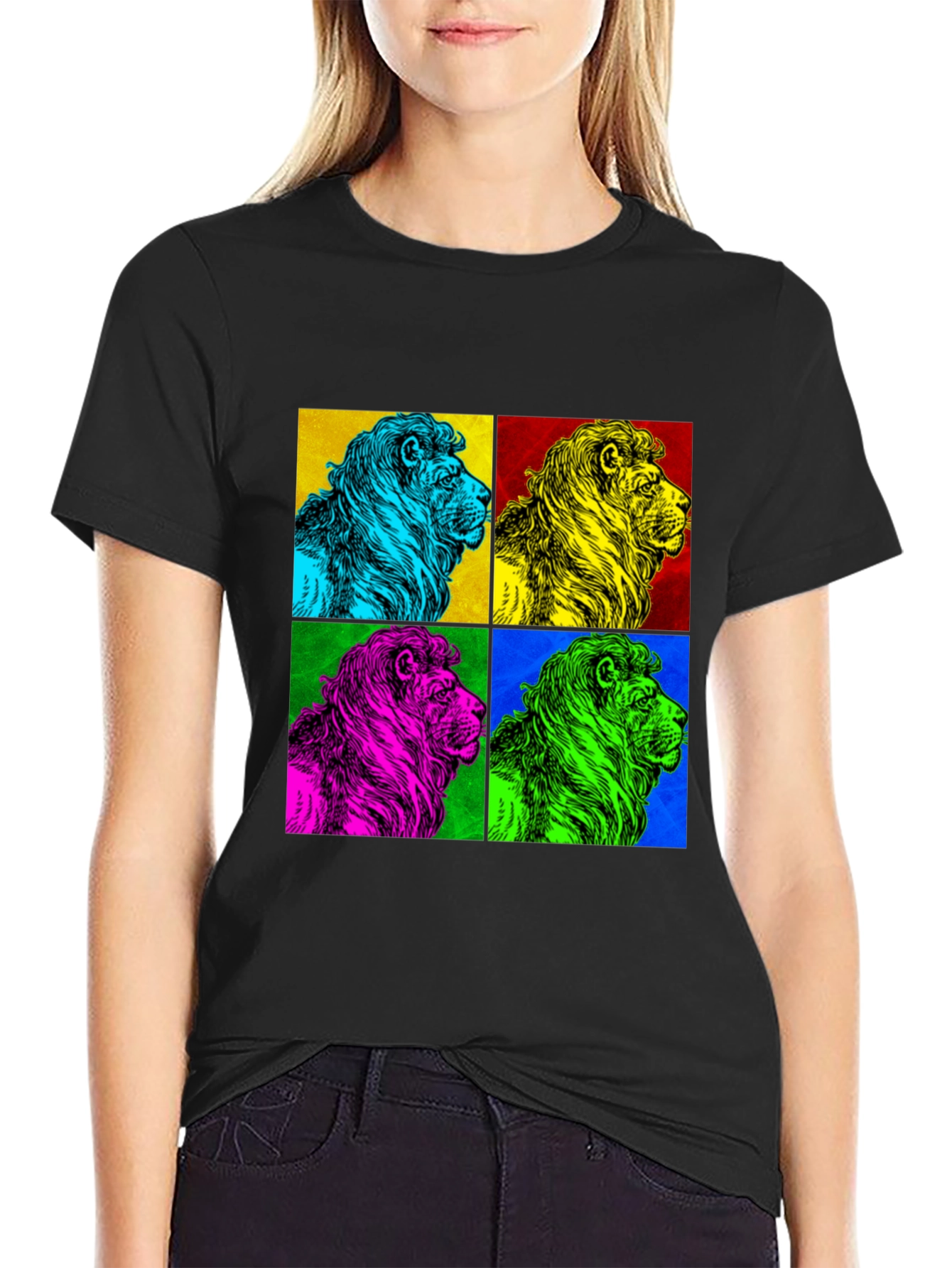 Pop Art Lion Graphic Tee