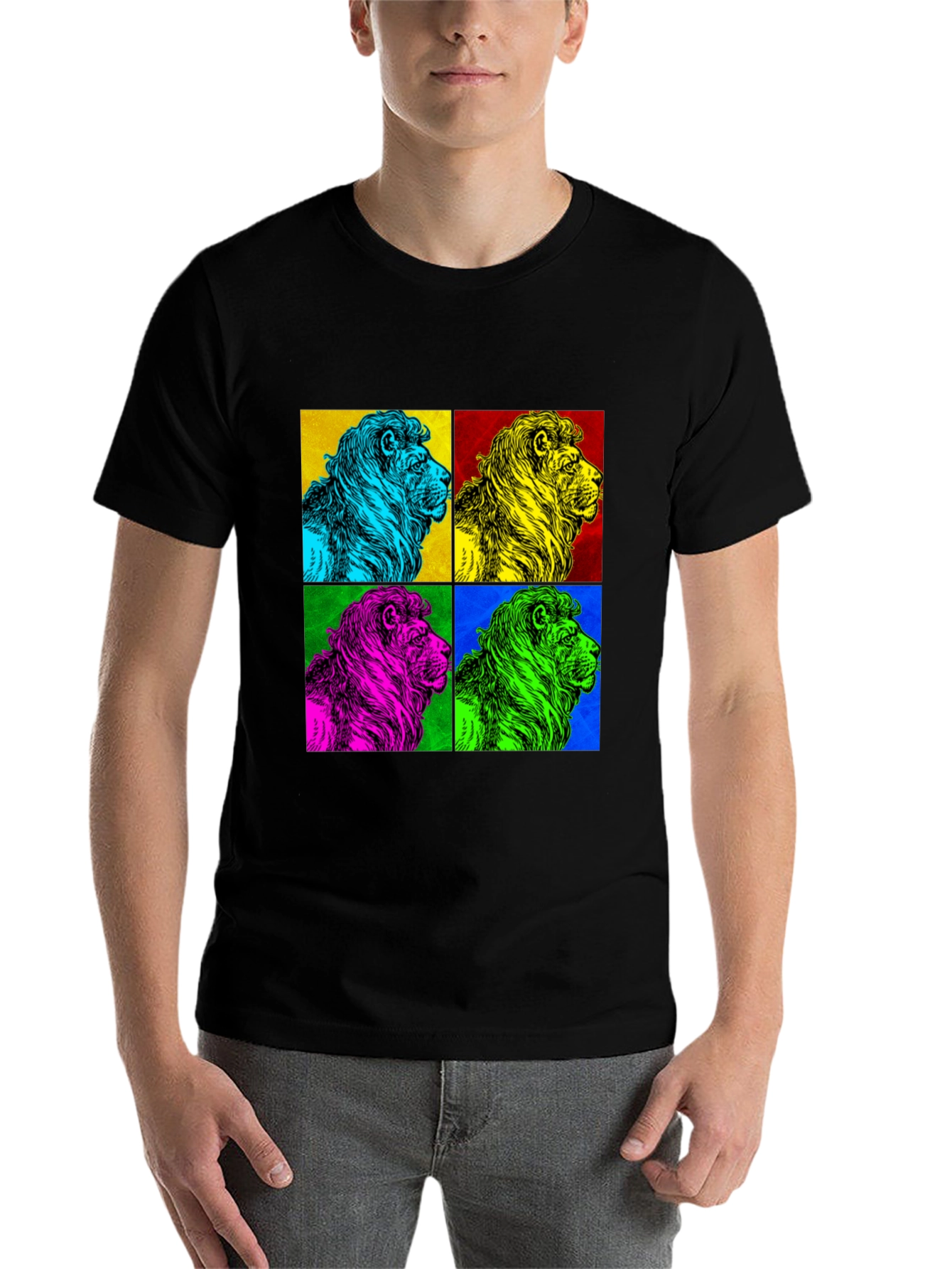 Pop Art Lion Graphic Tee