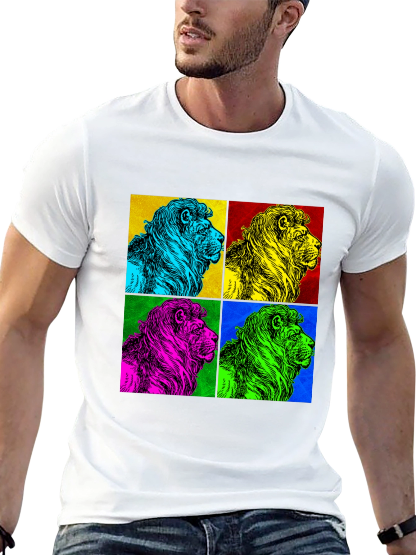 Pop Art Lion Graphic Tee