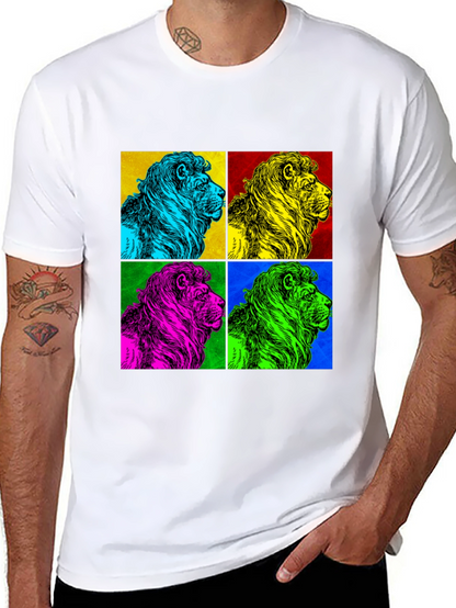 Pop Art Lion Graphic Tee