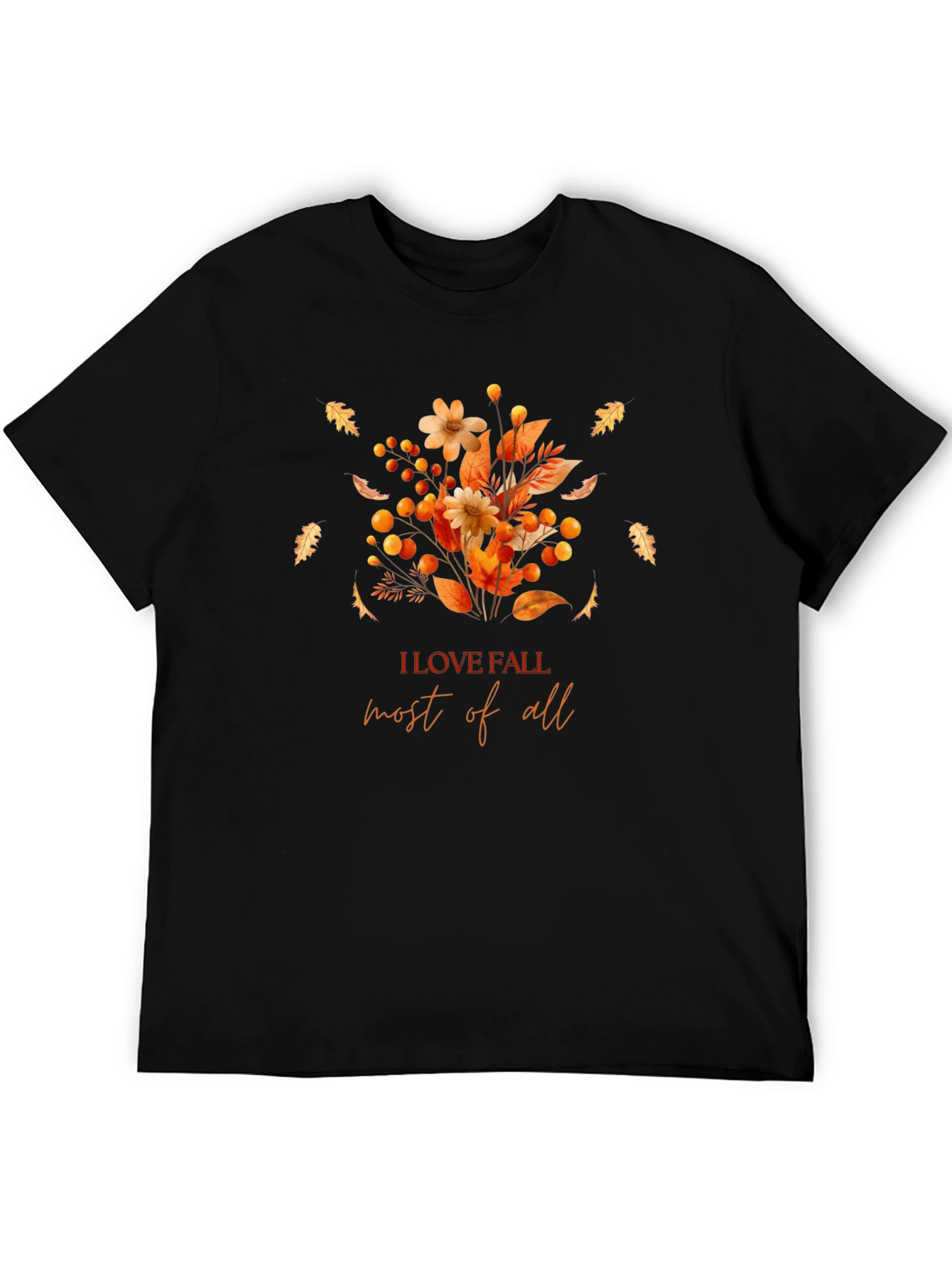 Fall Flowers Graphic T-Shirt