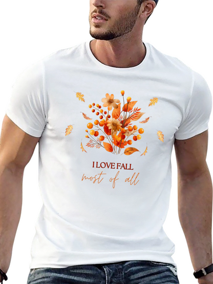Fall Flowers Graphic T-Shirt