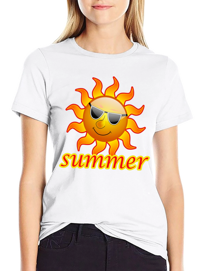 Summer Sun T-Shirt - Black Graphic Tee