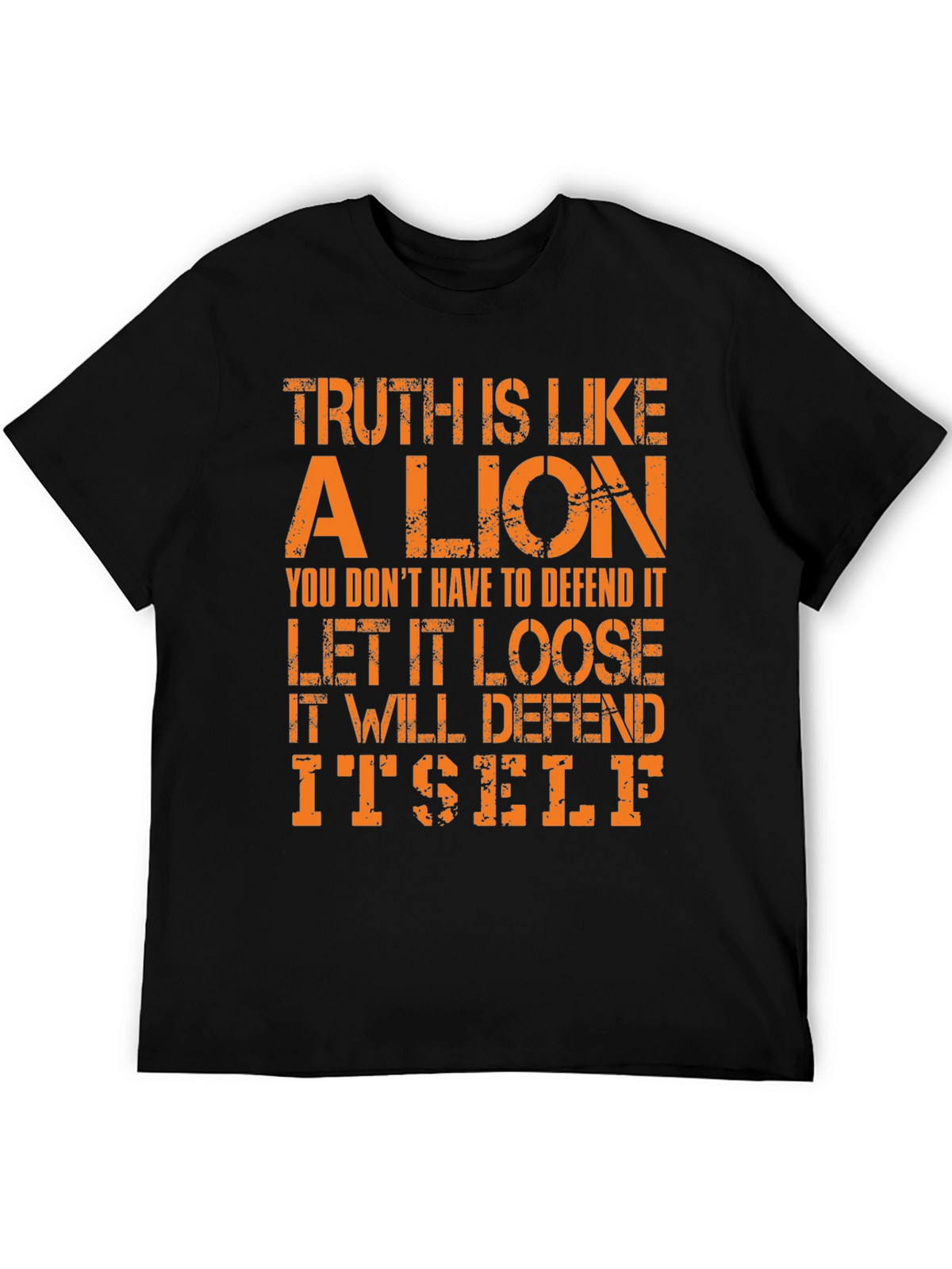 Truth Lion Graphic Tee - Bold Statement T-Shirt