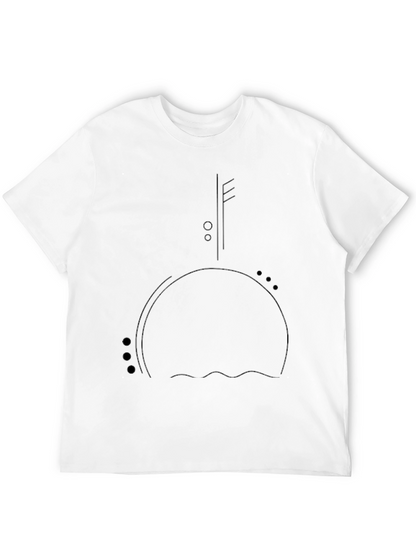 Modern Minimalist Black Graphic Tee