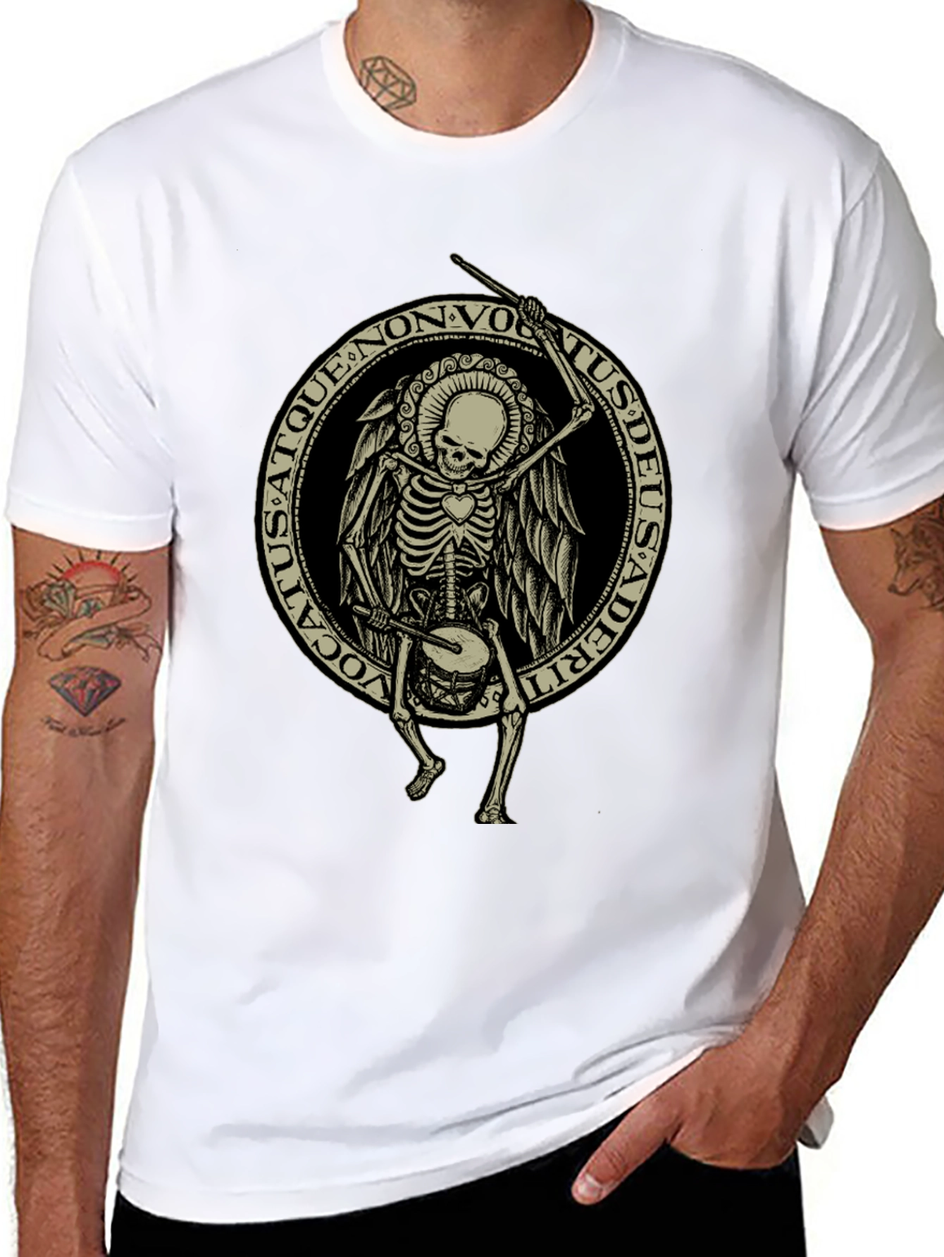 Skeleton Drummer Graphic Tee