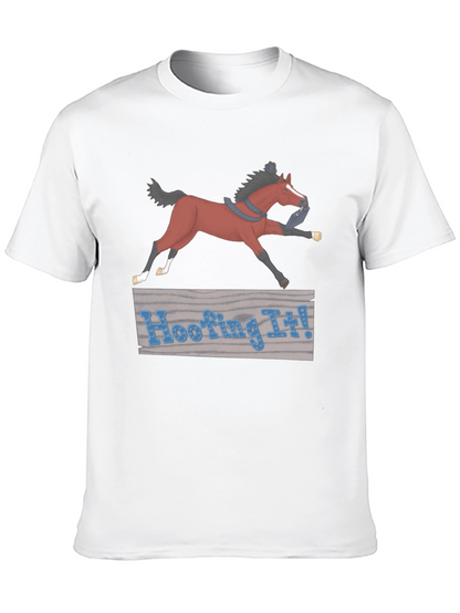Hoofing It! Horse Graphic T-Shirt