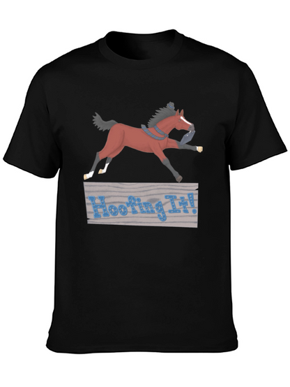 Hoofing It! Horse Graphic T-Shirt
