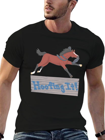 Hoofing It! Horse Graphic T-Shirt