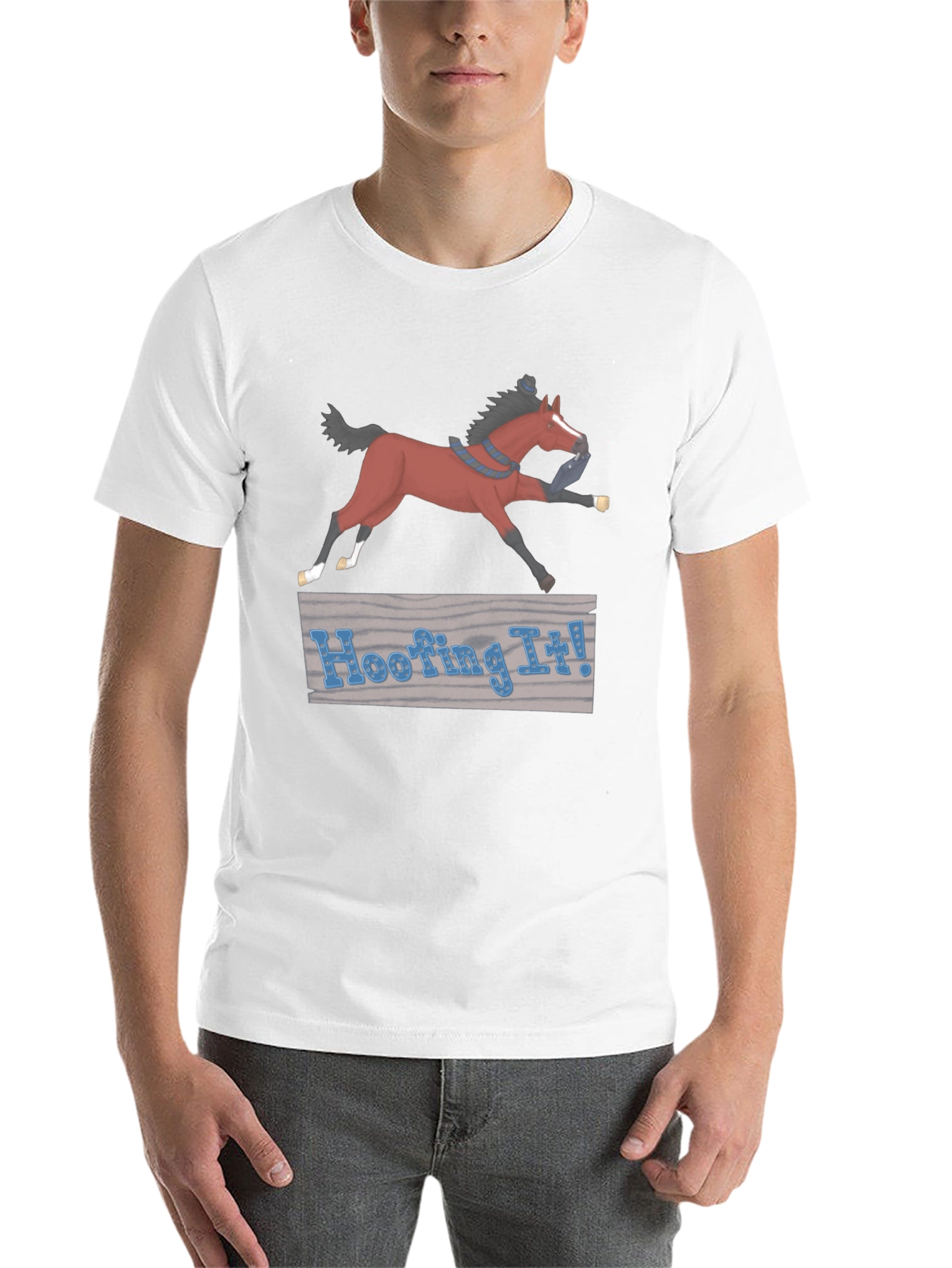 Hoofing It! Horse Graphic T-Shirt