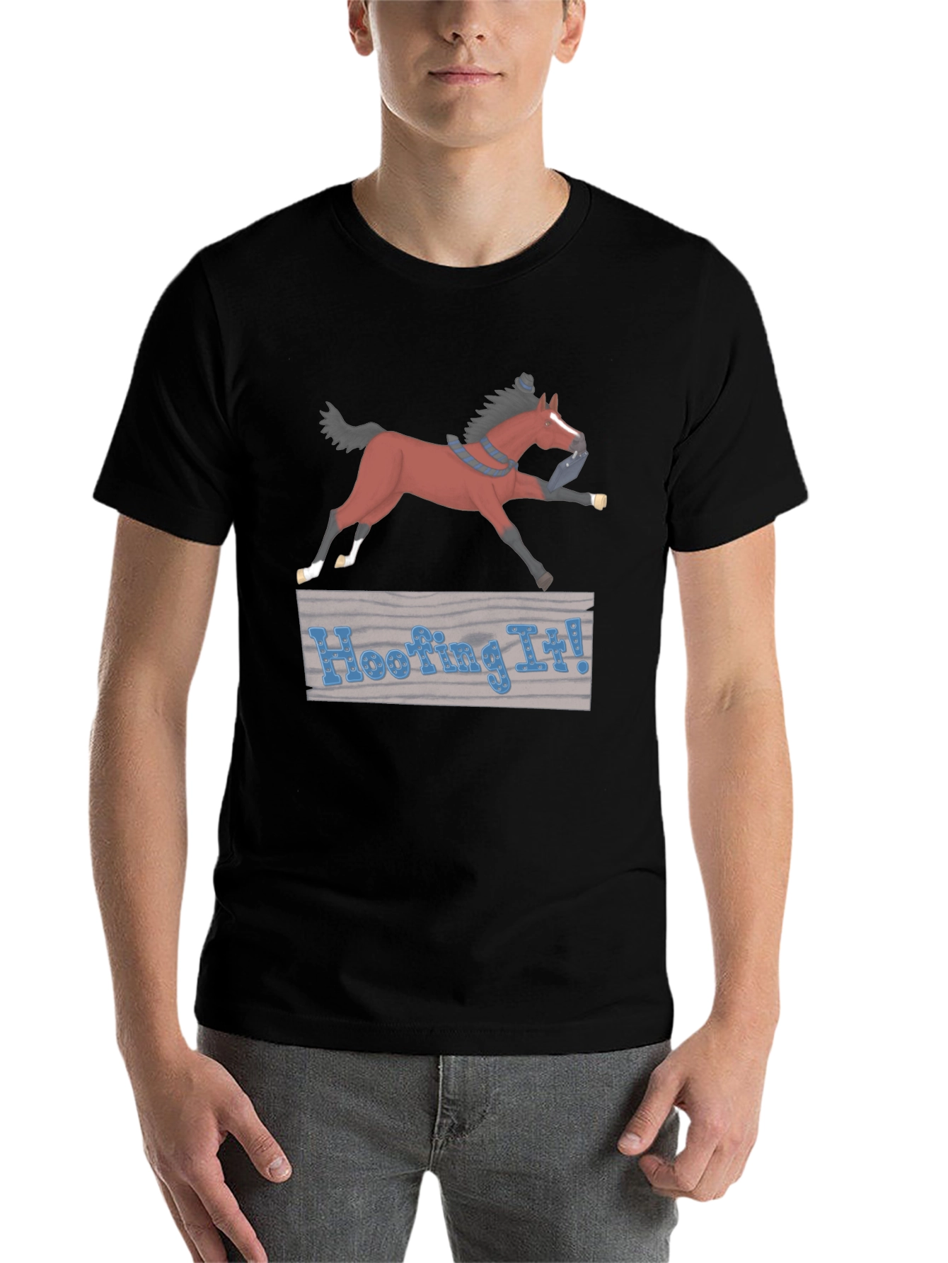 Hoofing It! Horse Graphic T-Shirt