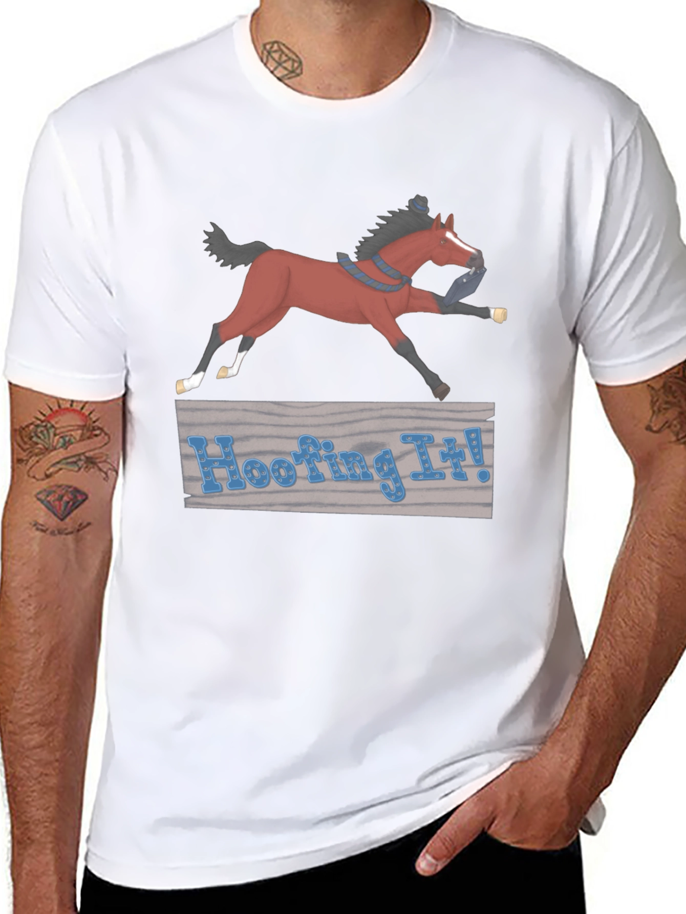 Hoofing It! Horse Graphic T-Shirt