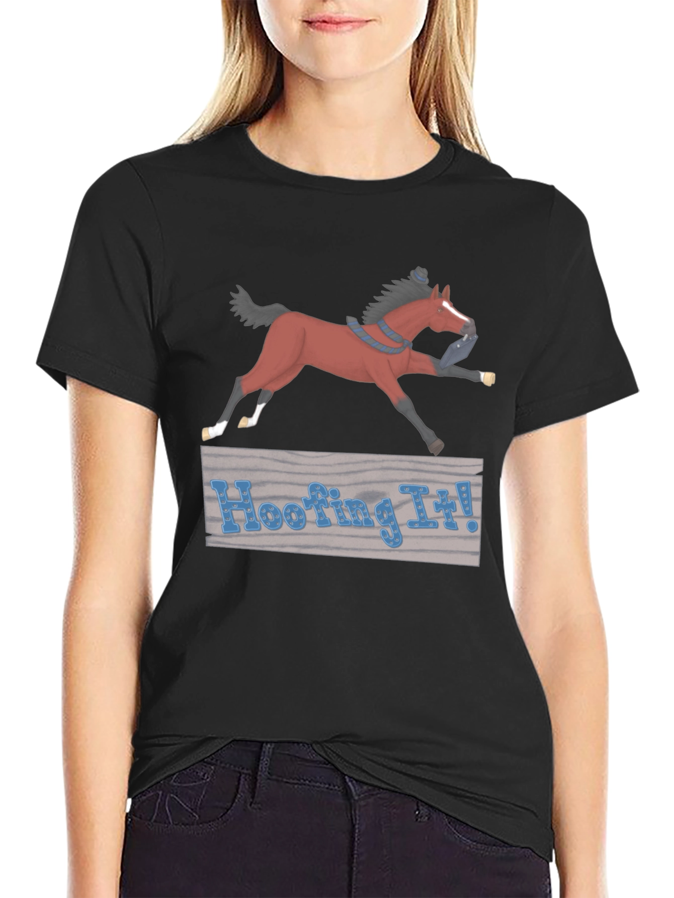 Hoofing It! Horse Graphic T-Shirt