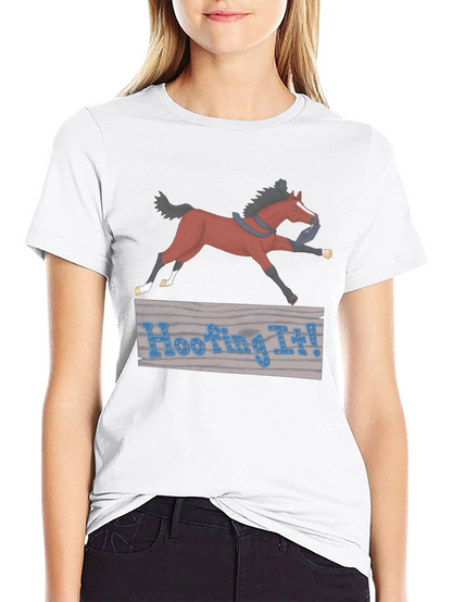 Hoofing It! Horse Graphic T-Shirt