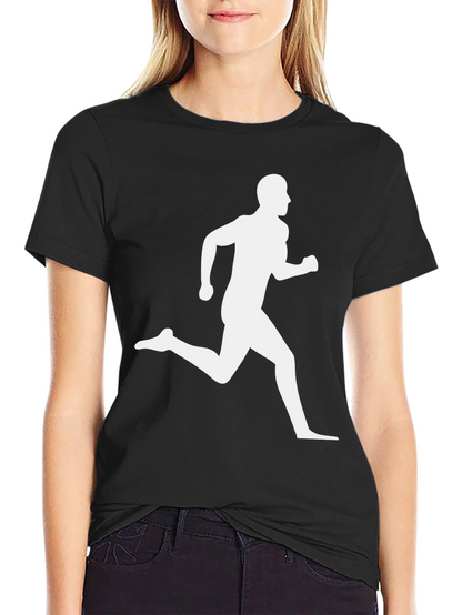 Runner Graphic Black T-Shirt - Athletic Style
