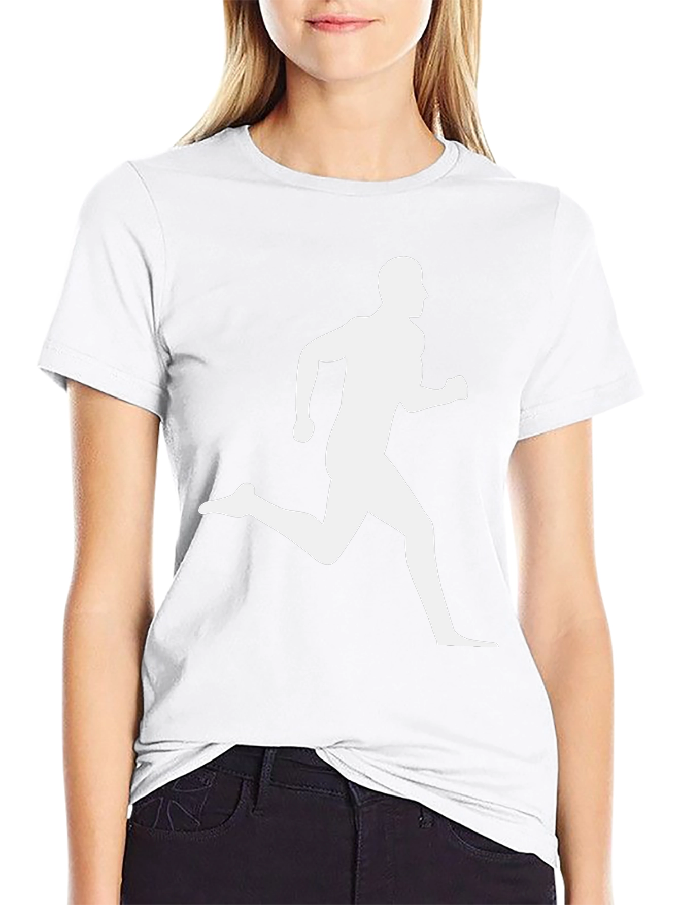 Runner Graphic Black T-Shirt - Athletic Style