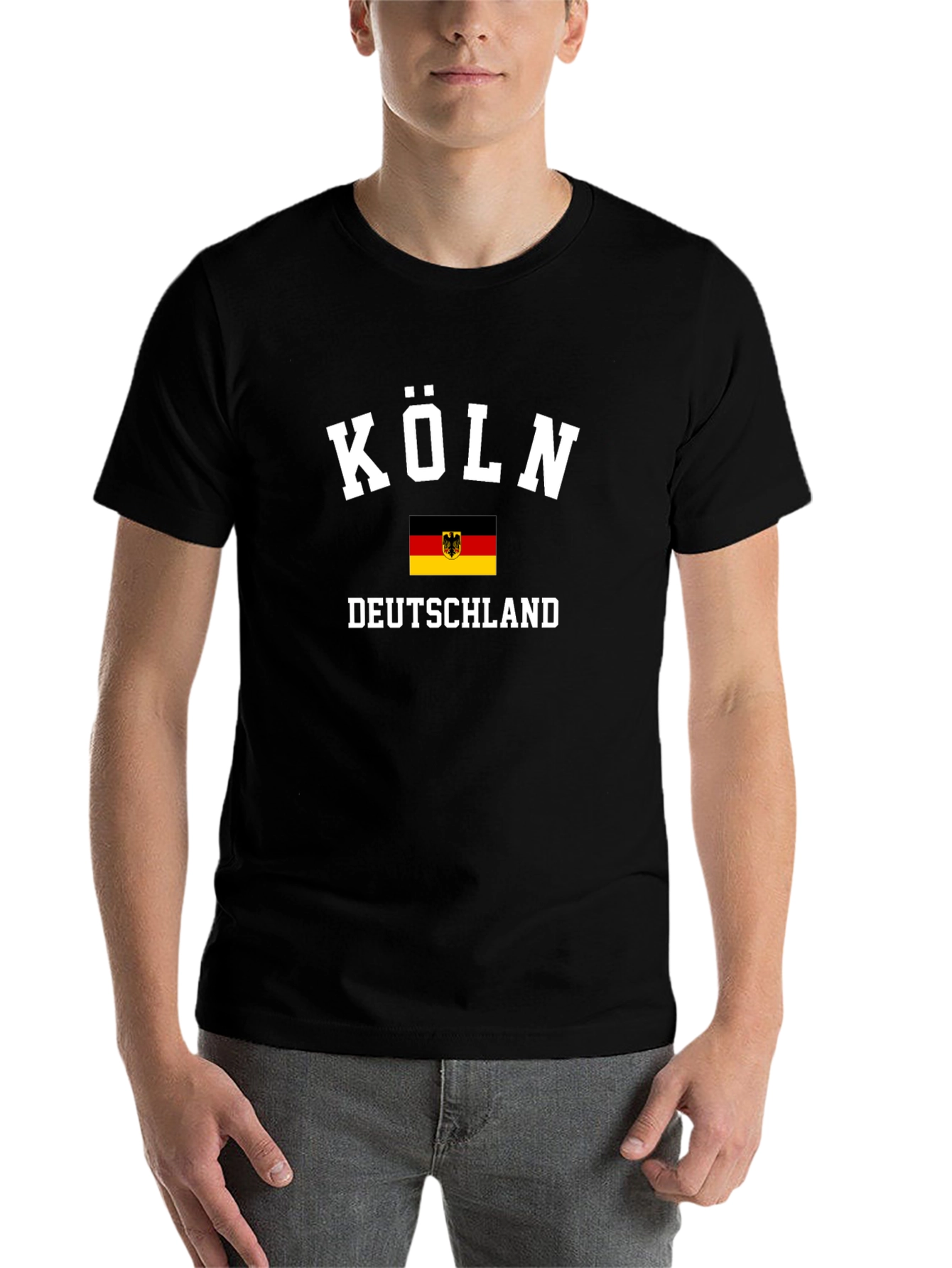 Köln Deutschland Tee - Black T-Shirt