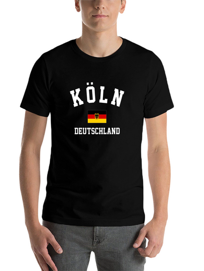 Köln Deutschland Tee - Black T-Shirt