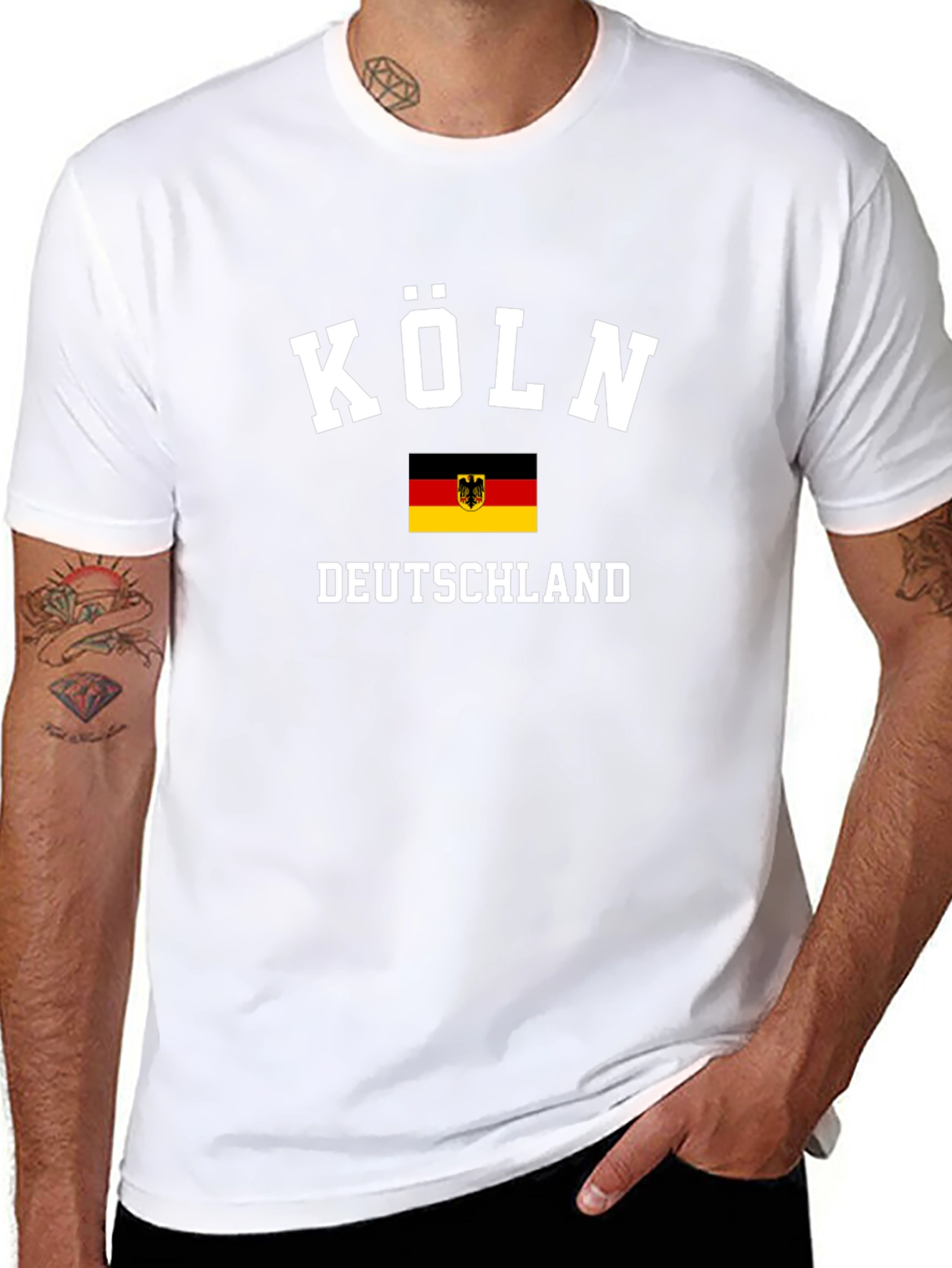 Köln Deutschland Tee - Black T-Shirt