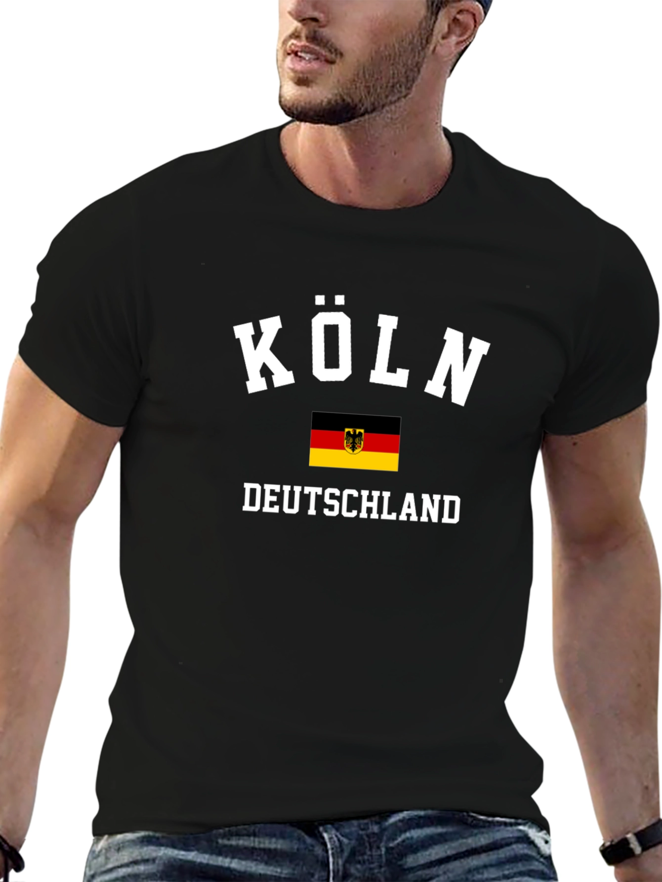 Köln Deutschland Tee - Black T-Shirt