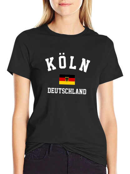 Köln Deutschland Tee - Black T-Shirt