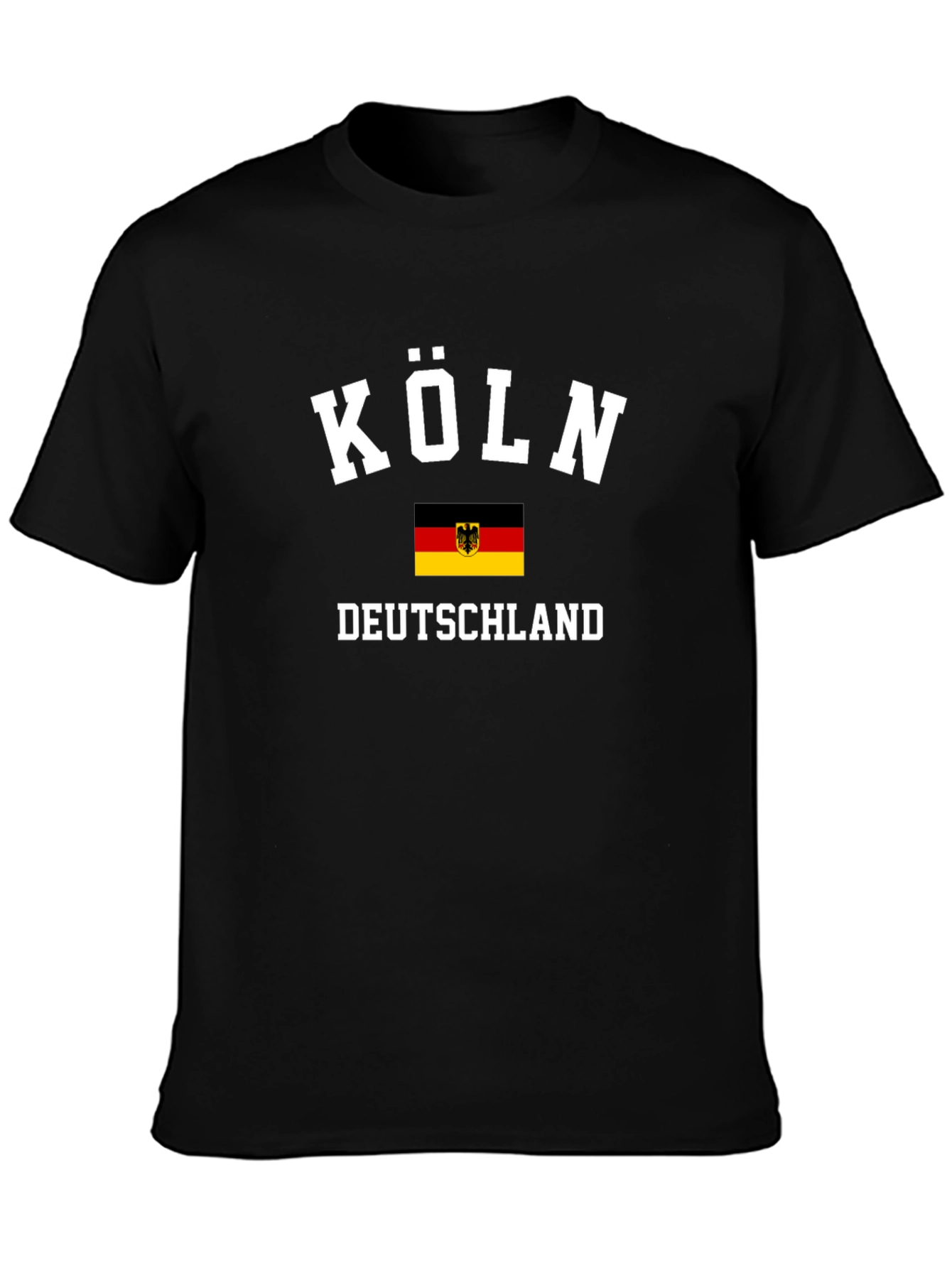 Köln Deutschland Tee - Black T-Shirt