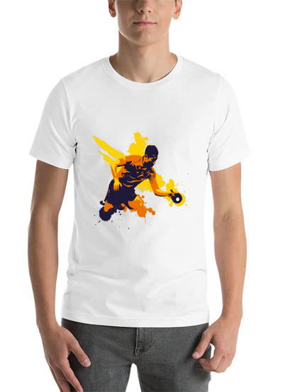 Ping Pong Player Graphic Tee - Black