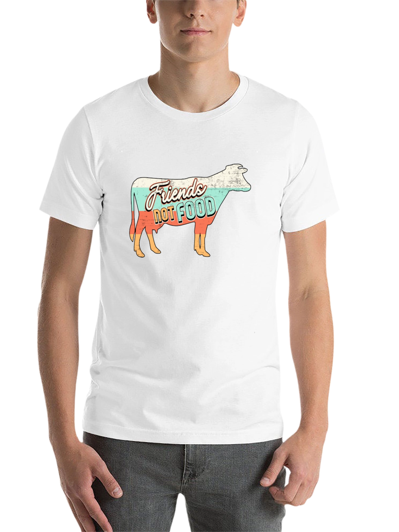 Friends Not Food Vegan Graphic T-Shirt