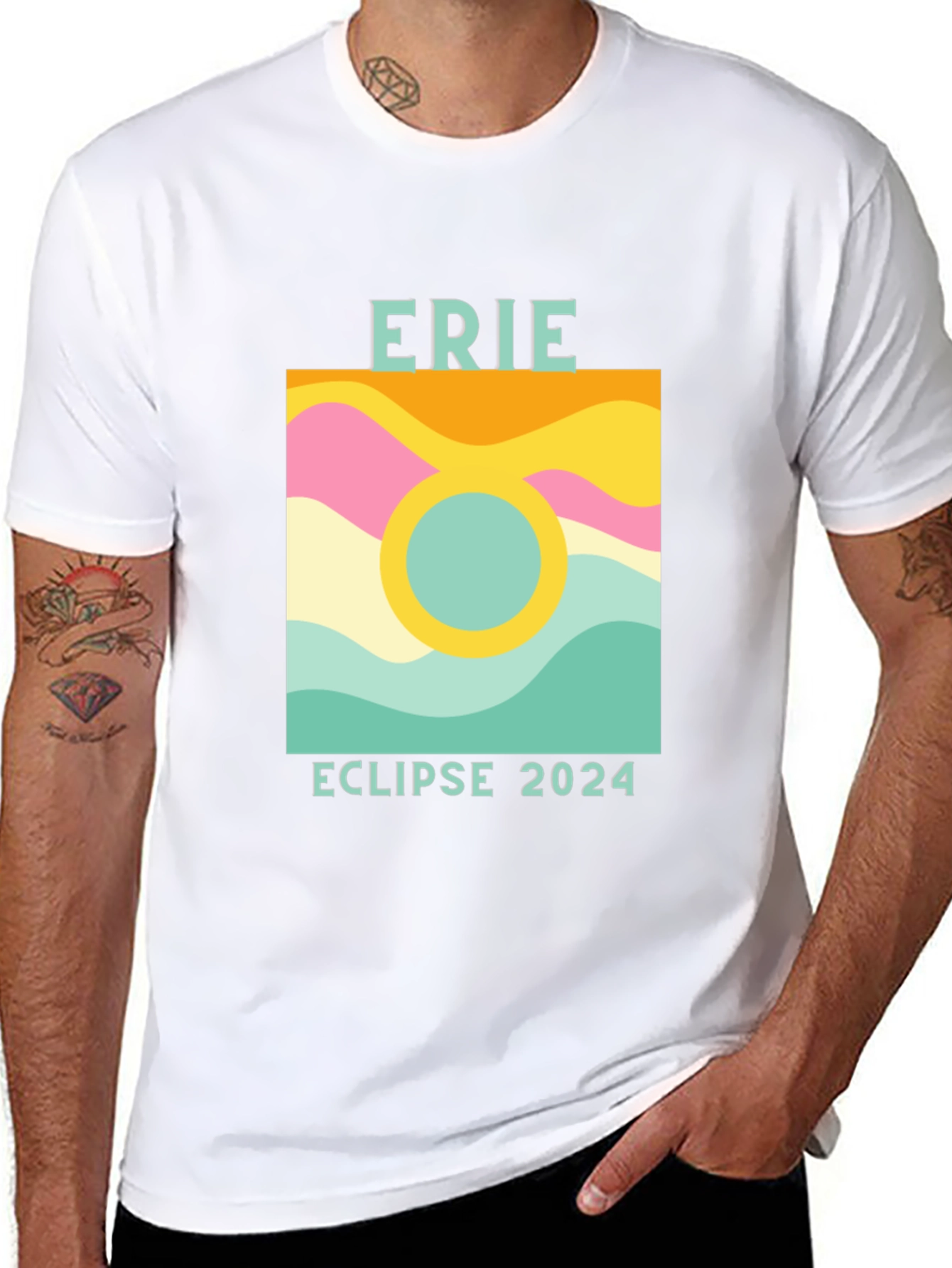 Erie Eclipse 2024 Graphic T-Shirt