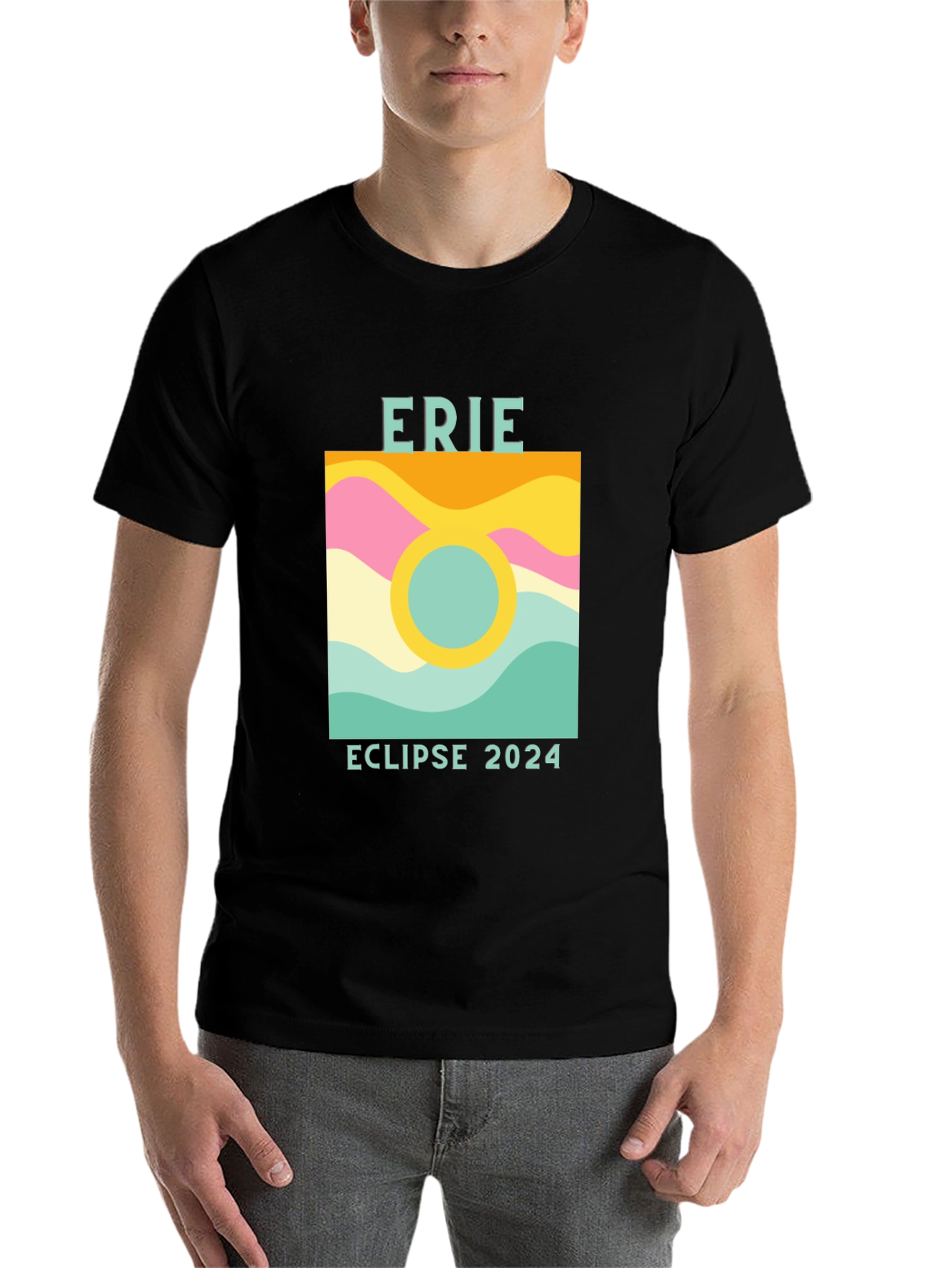 Erie Eclipse 2024 Graphic T-Shirt