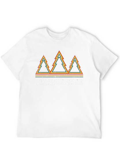 Tennessee Retro Trees Graphic T-Shirt - Black