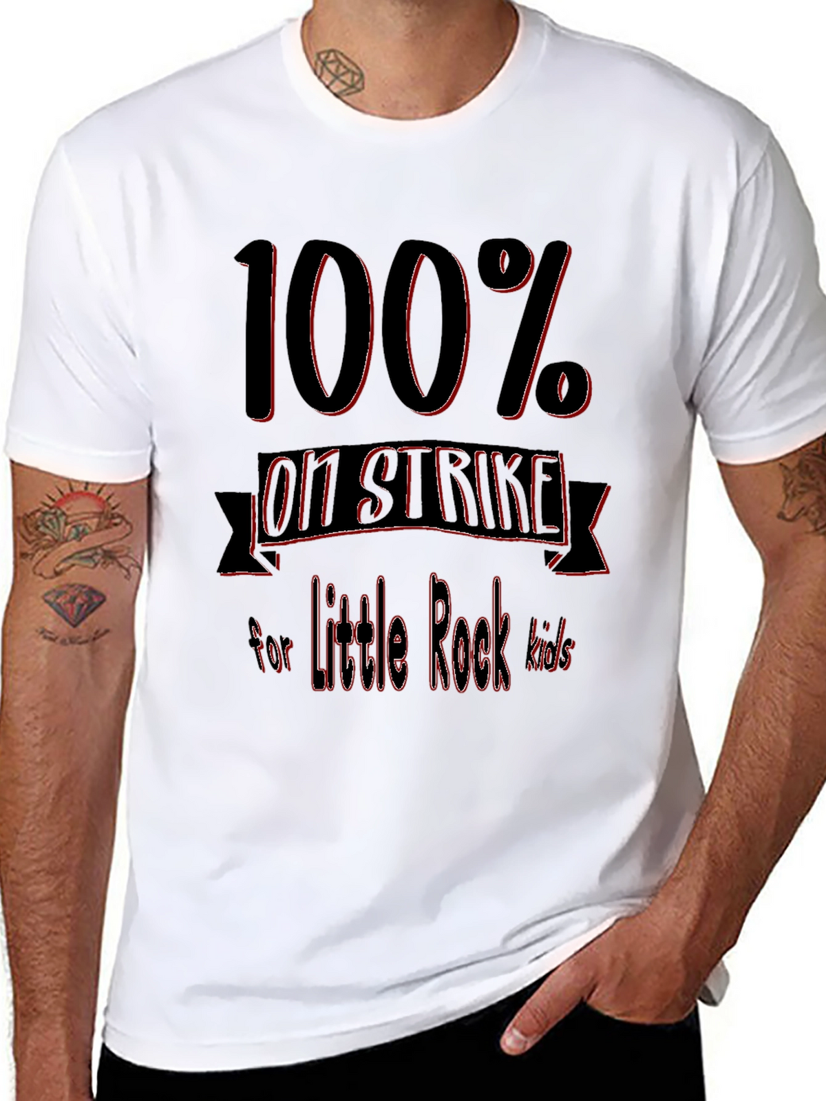 100% On Strike for Little Rock Kids T-Shirt