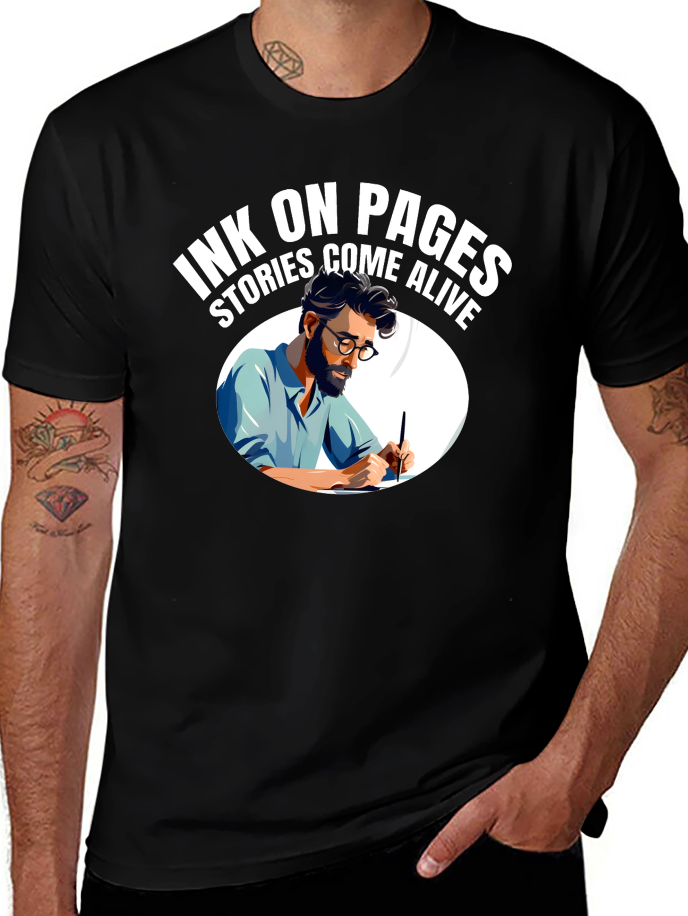 Ink On Pages T-Shirt - Stories Come Alive!