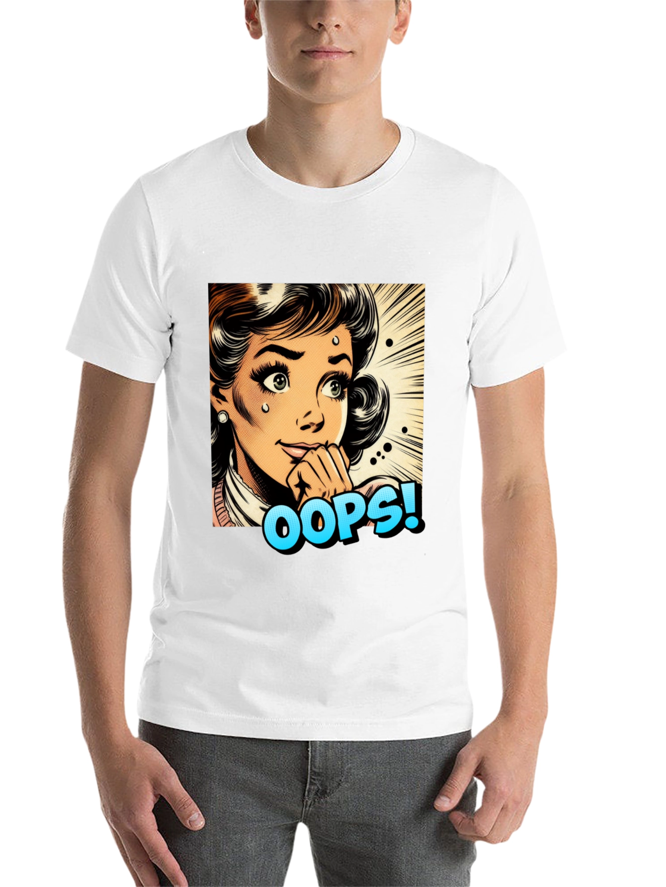 Retro Oops! Pop Art Graphic Tee